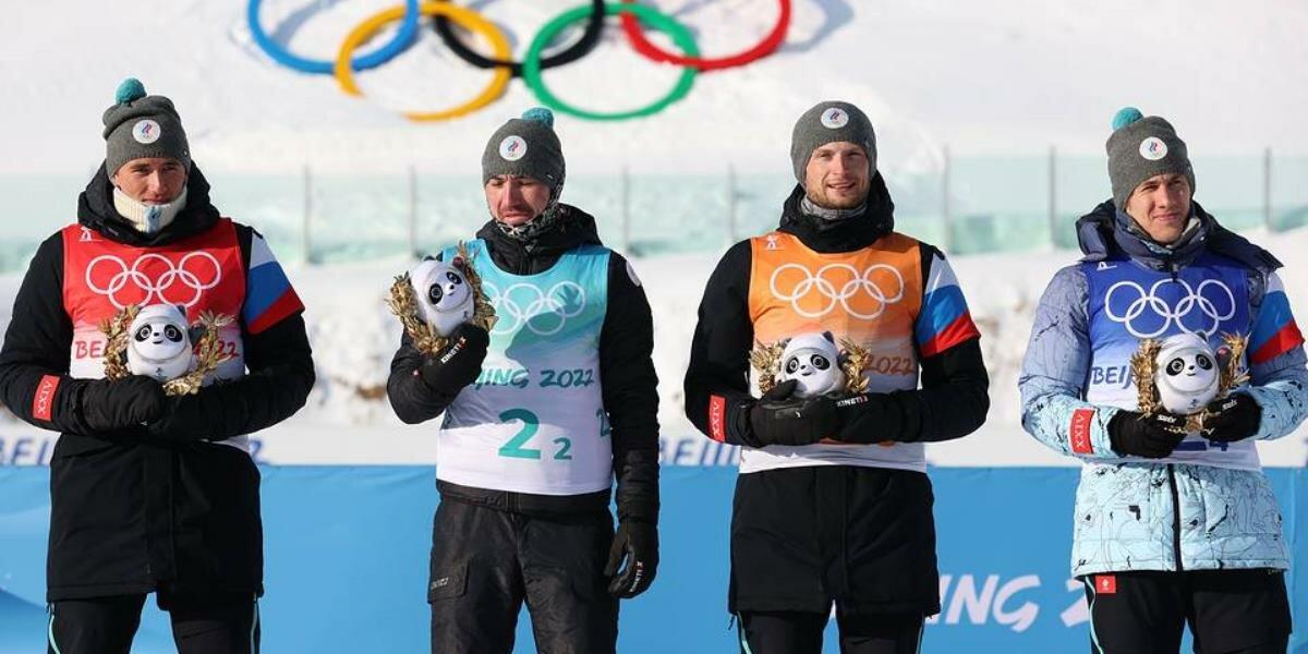 Российские биатлонисты завоевали бронзу в эстафете на Играх в Пекине