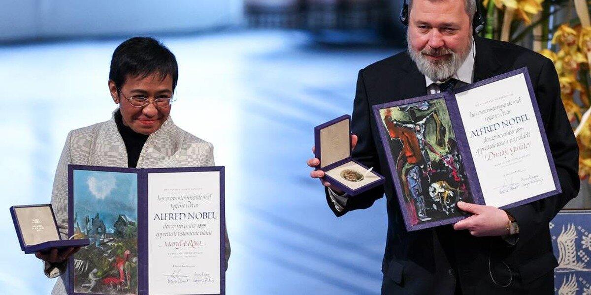 Дмитрию Муратову и Марии Рессе вручили Нобелевскую премию мира