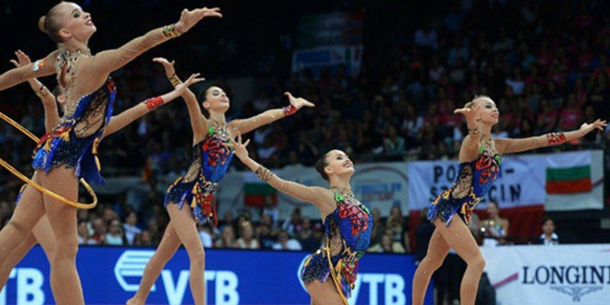 Российские гимнастки выиграли золото в групповом многоборье на ЧМ
